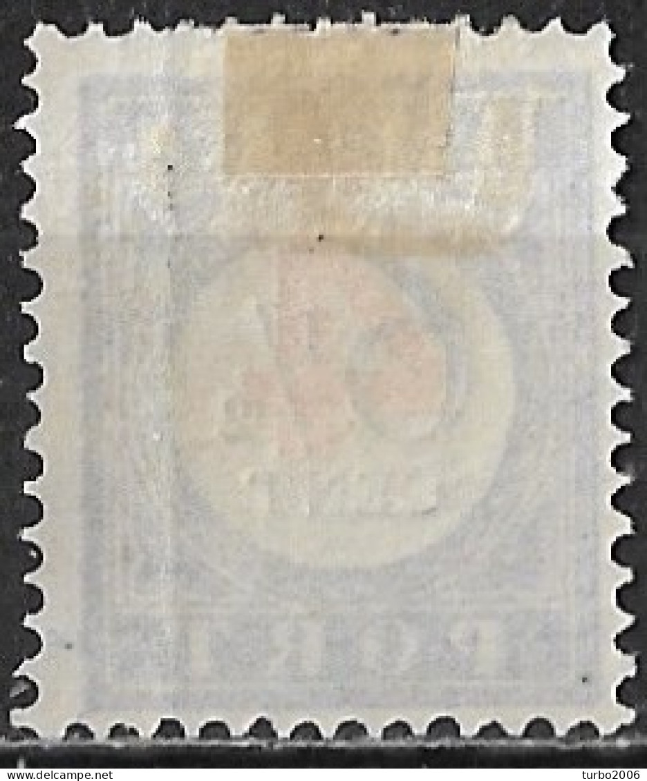 1906-1909 Portzegels Donkerblauw / Zwart 6½ Ct Overdrukt In Rood 4 Cent NVPH  P 29 Ongestempeld - Portomarken