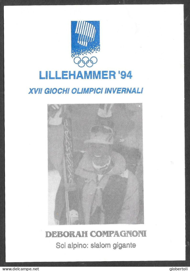 Italia/Italy/Italie: Intero, Stationery, Entier, Slalom Gigante Femminile, Women's Giant Slalom, Slalom Géant Féminin - Inverno1994: Lillehammer