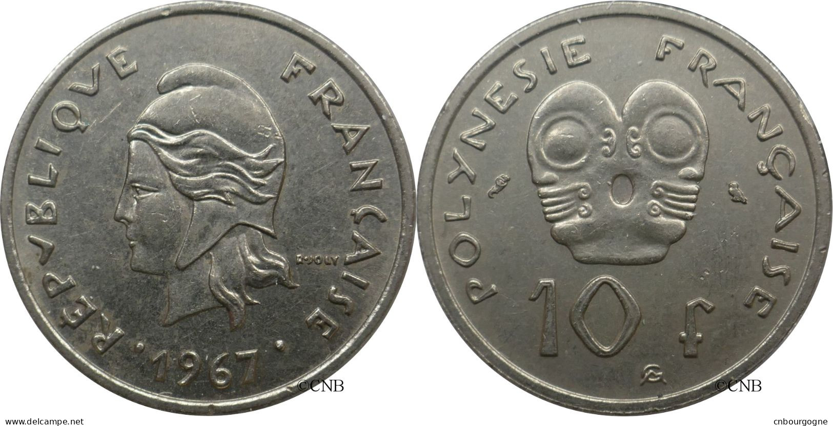 Polynésie Française - Territoire Français D'outre-mer - 10 Francs 1967 - SUP/AU55 - Mon6077 - Polynésie Française