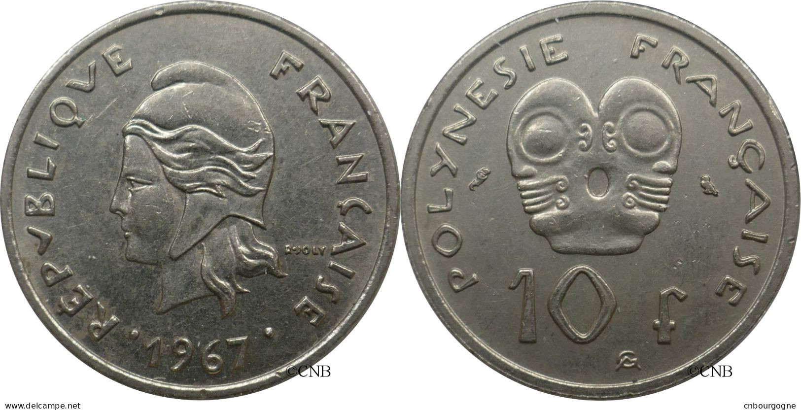 Polynésie Française - Territoire Français D'outre-mer - 10 Francs 1967 - SUP/AU55 - Mon6077 - Polinesia Francese