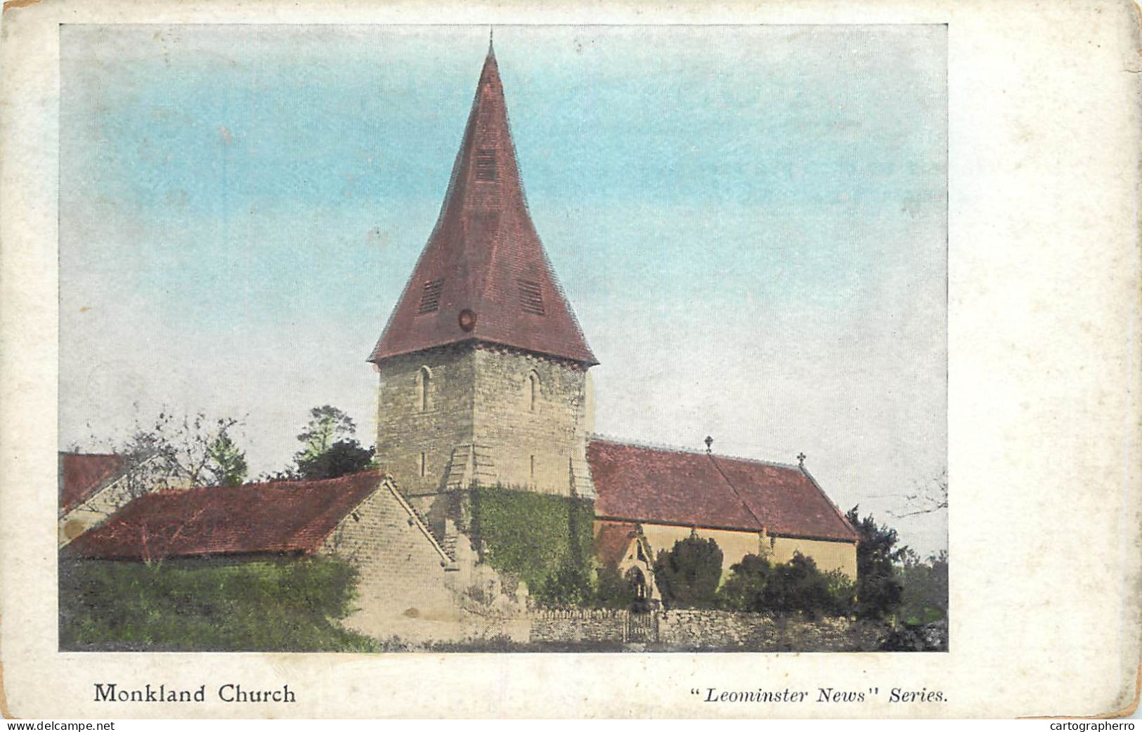 Postcard United Kingdom England Herefordshire Monkland Church - Herefordshire