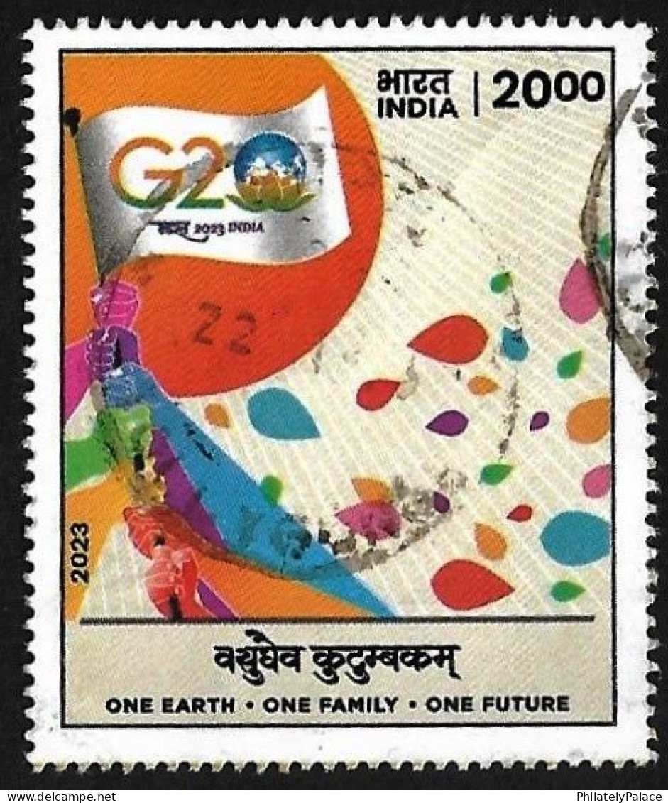 INDIA 2023 G20 Summit USA, Russia, China,Japan,France, Germany, Italy, Turkey,Saudi Arabia, UK, Korea,Brazil, Used (**) - Used Stamps