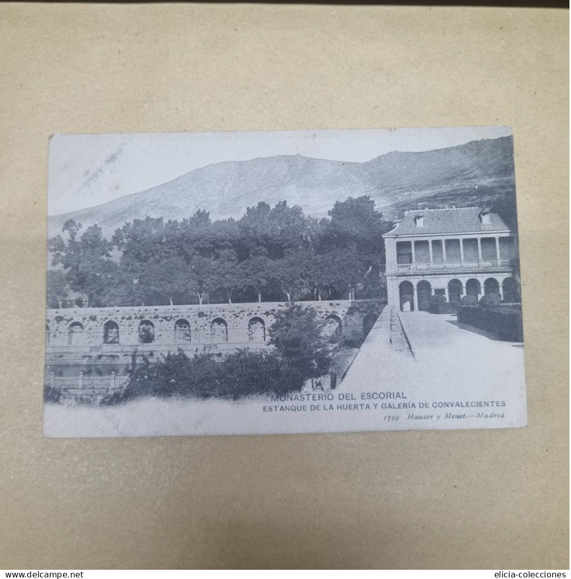 Postal No Circulada - España - MONASTERIO DEL ESCORIAL - Estanque De La Huerta Y Galeria De Convalecientes - C11 - Madrid