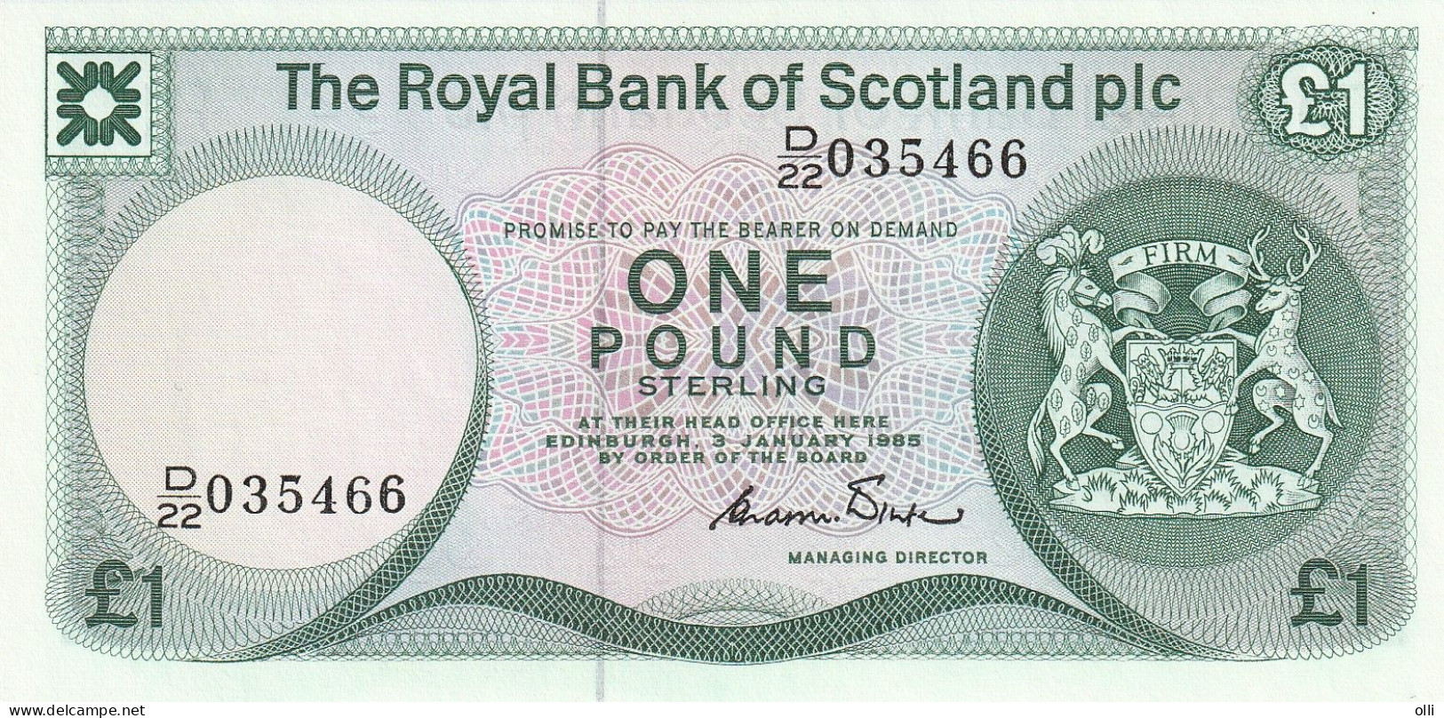 SCOTLAND - 1 POUND 1985 P-341   UNC - 1 Pound