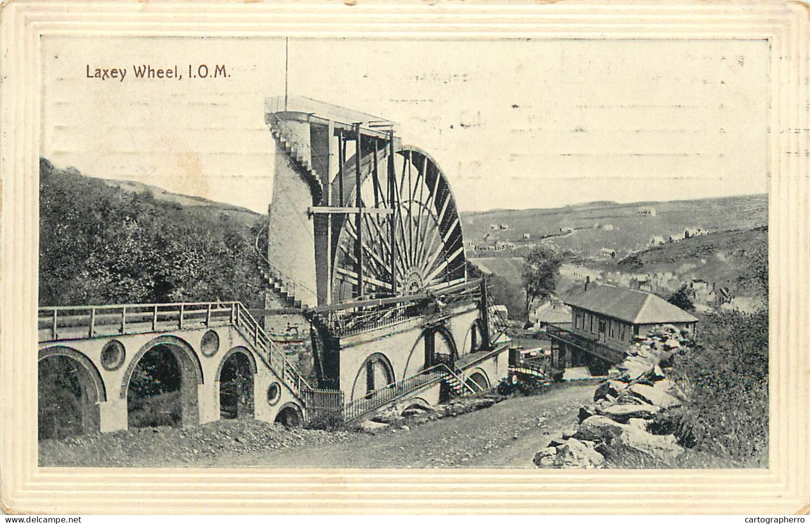 Postcard United Kingdom Isle Of Man Laxey Wheel - Man (Eiland)