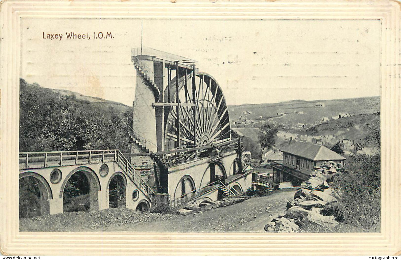 Postcard United Kingdom Isle Of Man Laxey Wheel - Isla De Man