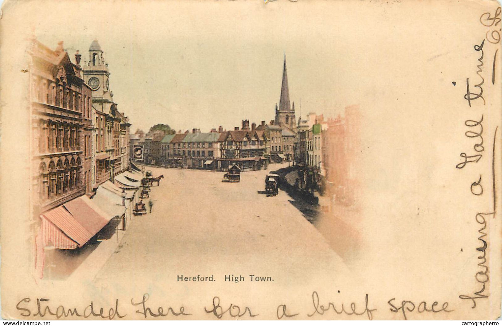 Postcard United Kingdom England Herefordshire Hereford High Town - Herefordshire