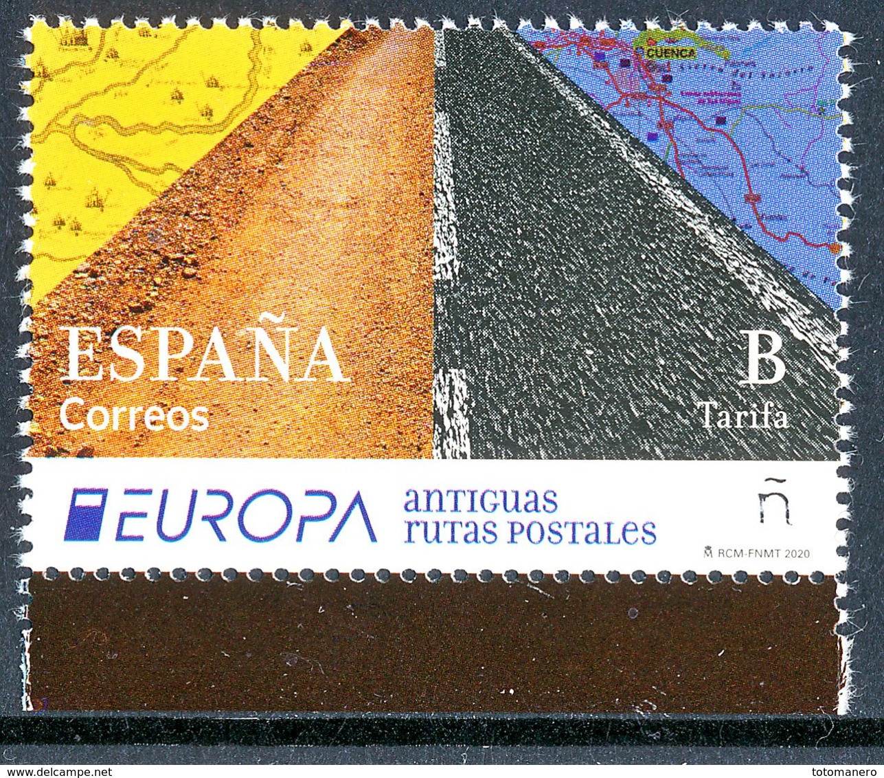 SPAIN/Spanien EUROPA 2020 "Ancien Postal Routes" Set Of 1v** - 2020