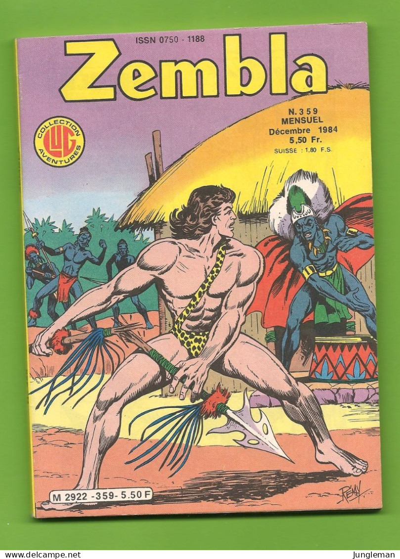 Zembla N° 359 - Avec En + Dick Demon Dans 1 épisode En 2 Parties - Editions LUG à Lyon - Décembre 1984 - TBE/Neuf - Zembla