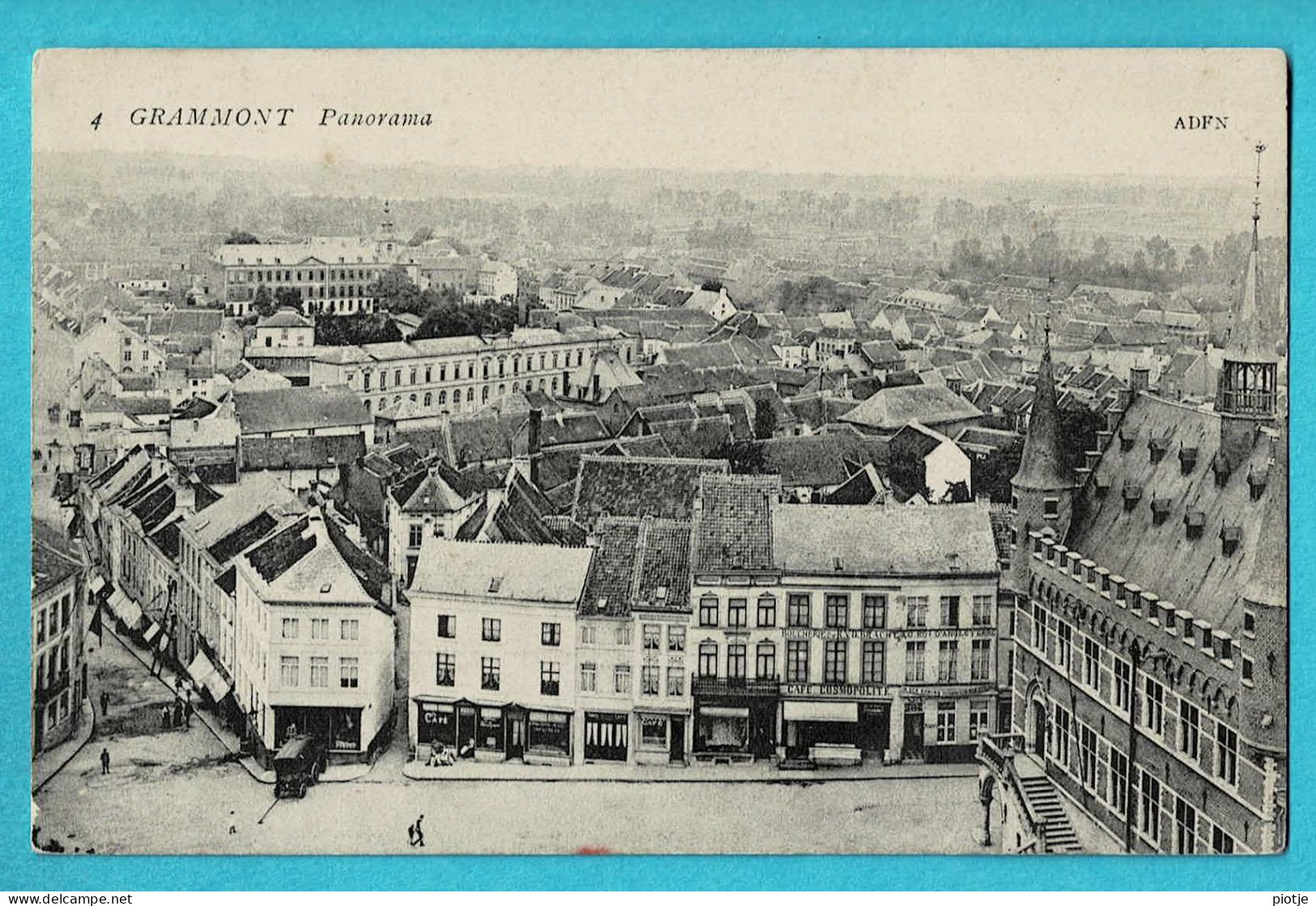 * Geraardsbergen - Grammont (Oost Vlaanderen) * (ADEN, Nr 4) Panorama, Vue Générale, Grand'Place, Café Cosmopolite, TOP - Geraardsbergen