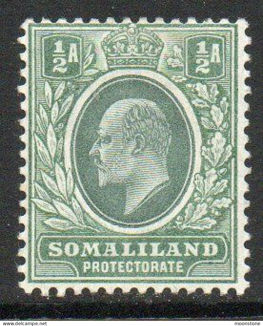 Somaliland Protectorate 1903 KEVII ½ Anna Value, Lightly Hinged Mint, SG 32 (BA2) - Somaliland (Protectorat ...-1959)