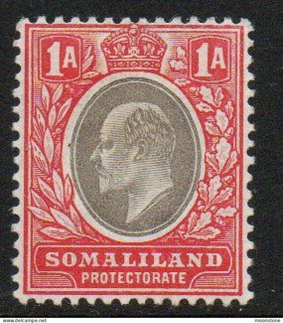 Somaliland Protectorate 1903 KEVII 1 Anna Value, Hinged Mint, 2 Fox Marks, SG 33 (BA2) - Somaliland (Protectorate ...-1959)