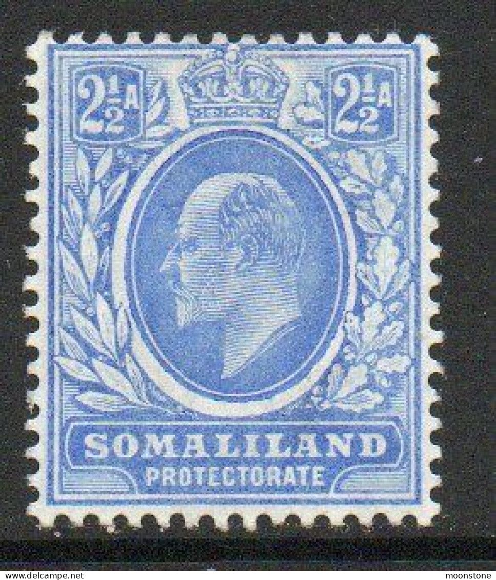 Somaliland Protectorate 1903 KEVII 2½ Annas Value, Lightly Hinged Mint, SG 35 (BA2) - Somalilandia (Protectorado ...-1959)