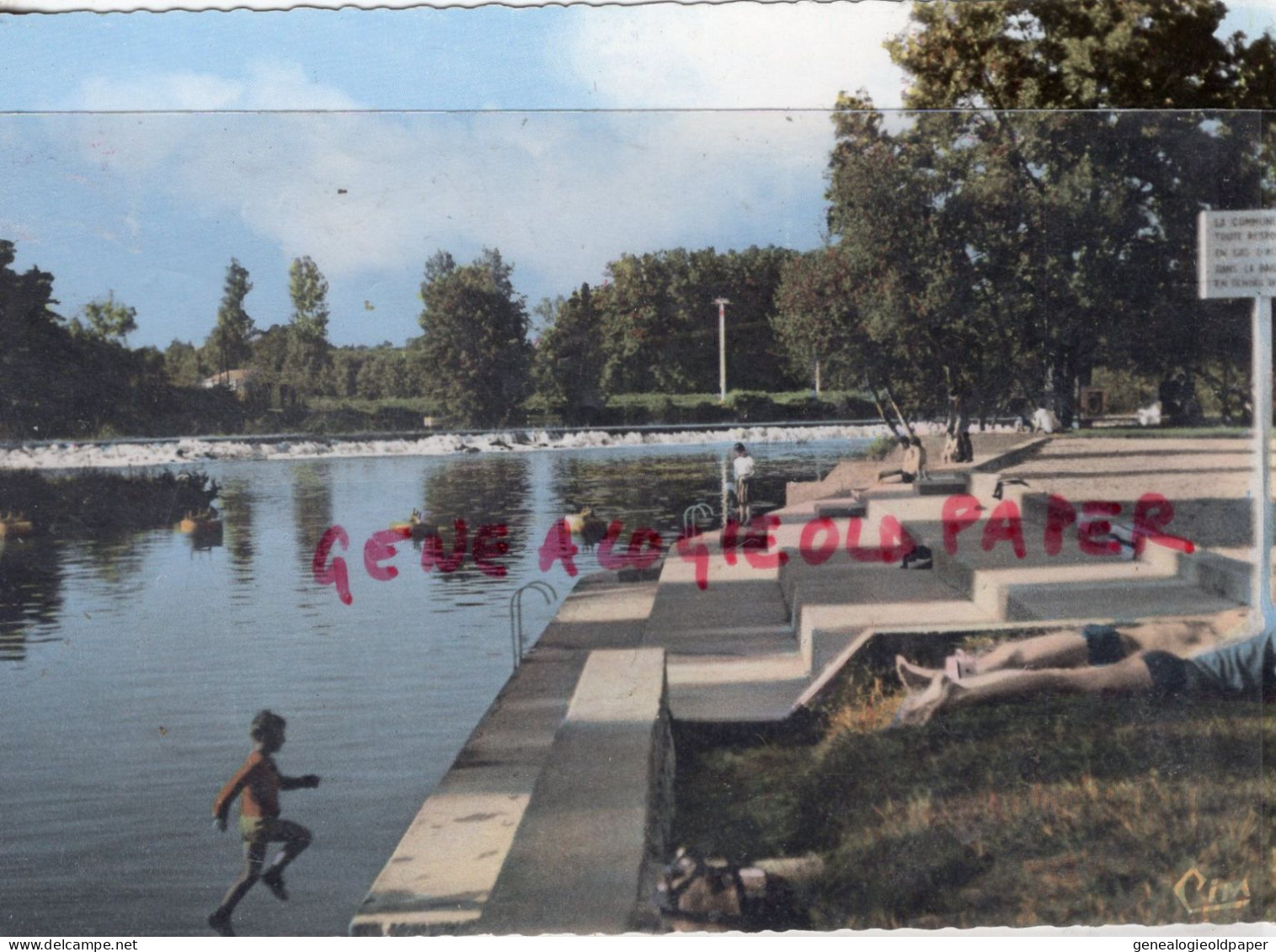 16- CHATEAUNEUF SUR CHARENTE -LA BAIGNADE ET LE BARRAGE SUR LA CHARENTE - Chateauneuf Sur Charente