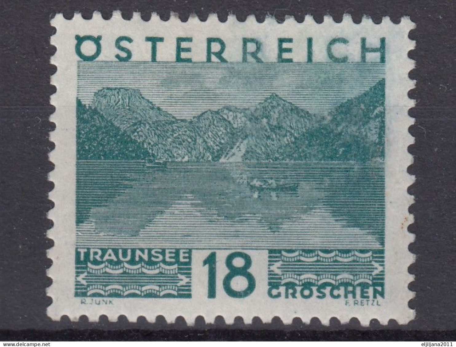 ⁕  Austria - Österreich 1929 ⁕ 18 Gr. Landscapes Mi.502 ⁕ 1v MNH - Ungebraucht