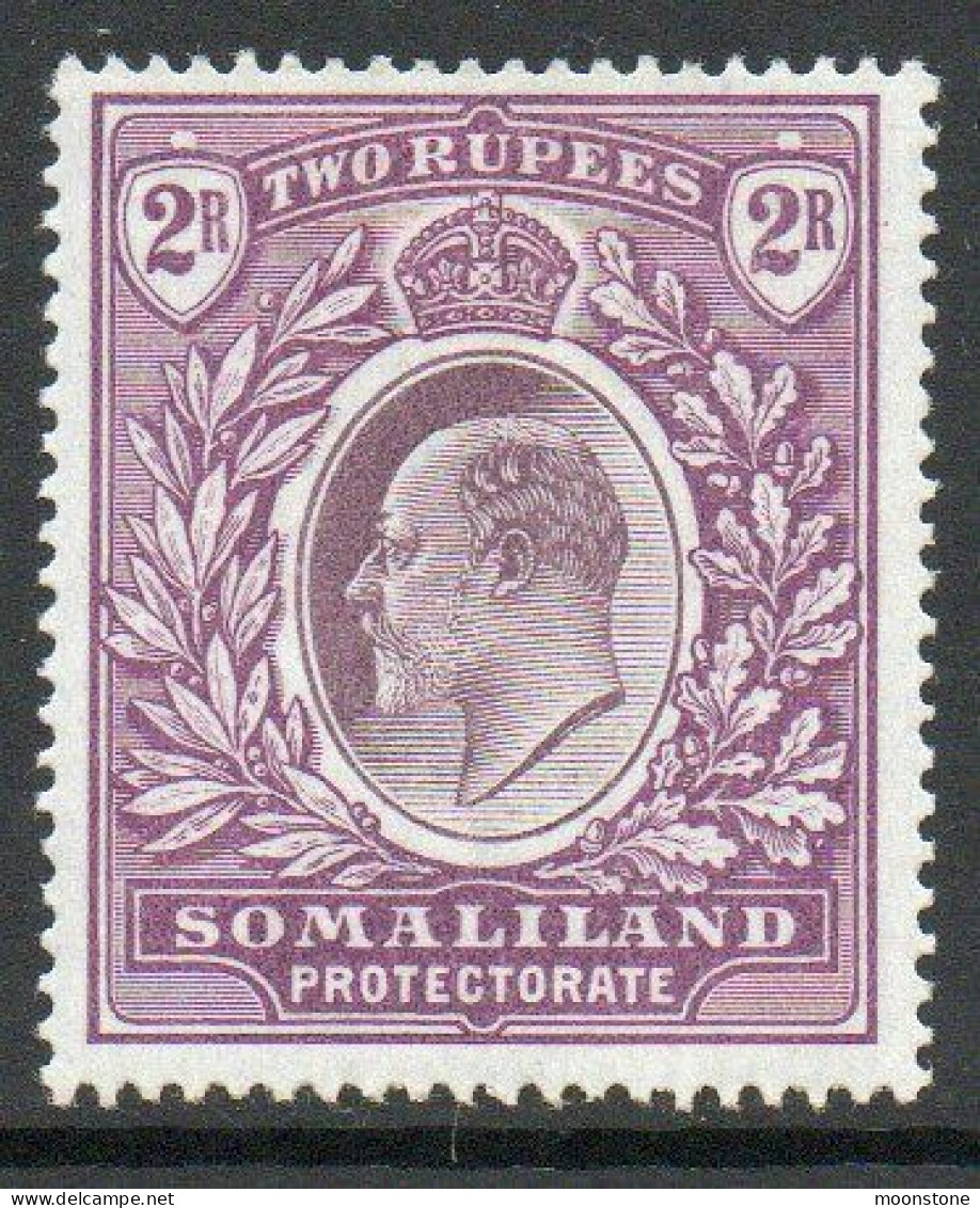 Somaliland Protectorate 1903 KEVII 2 Rupees Value, Wmk. Crown CC, Lightly Hinged Mint, SG 42 (BA2) - Somaliland (Protectorat ...-1959)