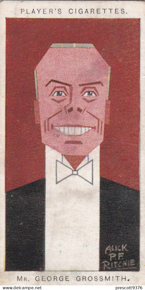 25 George Grossmith,  - Straight Line Caricatures 1926 - Players Cigarette Card - Original - Player's