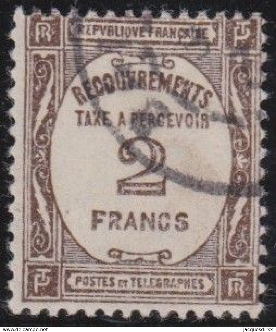 France  .  Y&T   .     Taxe  62        .   O     .   Oblitéré - 1859-1959 Used