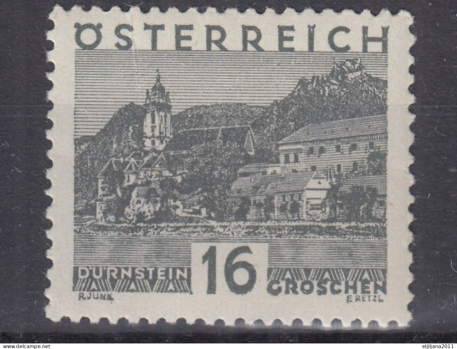 ⁕  Austria - Österreich 1929 ⁕ 16 Gr. Landscapes Mi.501 ⁕ 1v MNH - Ungebraucht