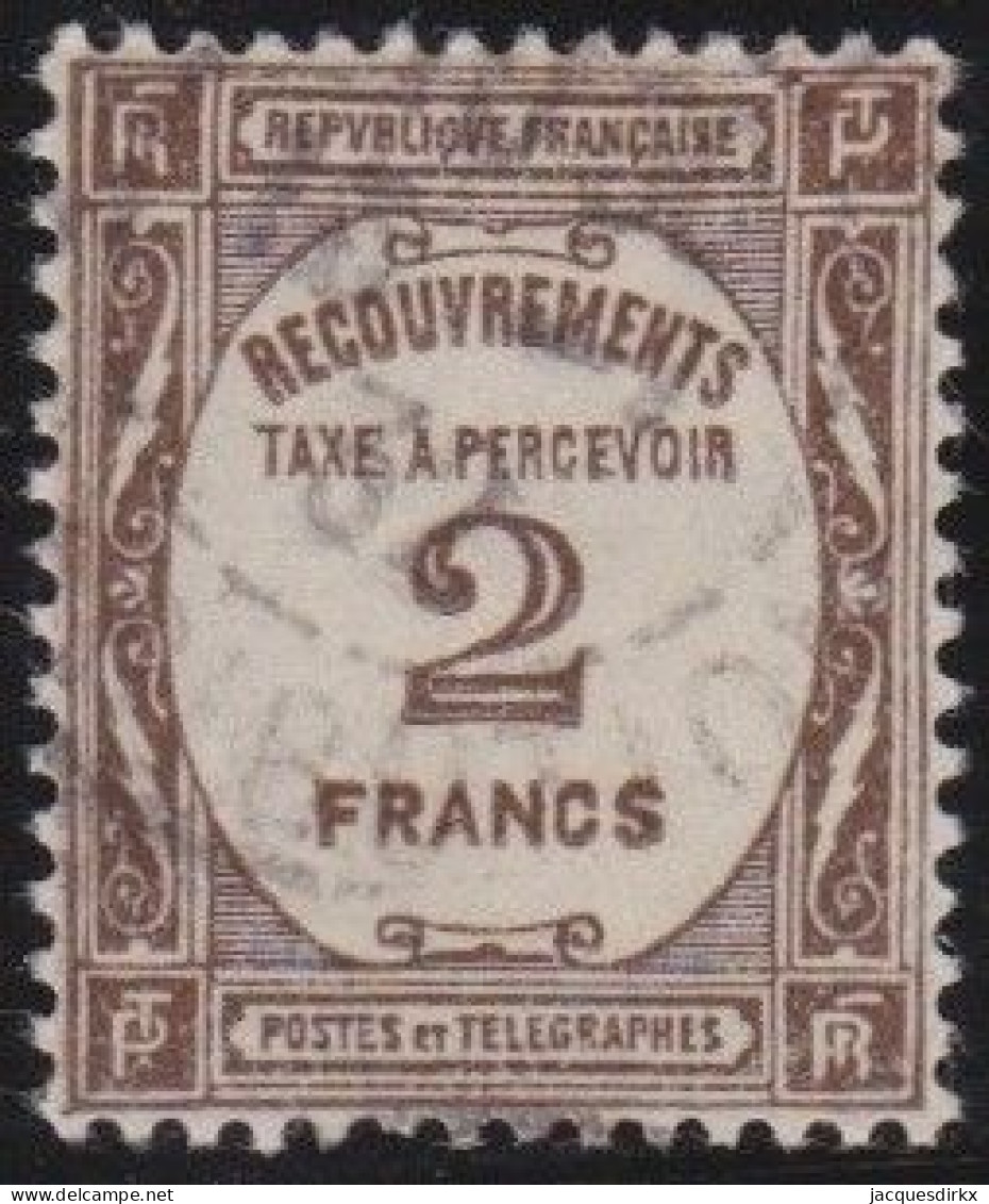 France  .  Y&T   .     Taxe  62        .   O     .   Oblitéré - 1859-1959 Gebraucht