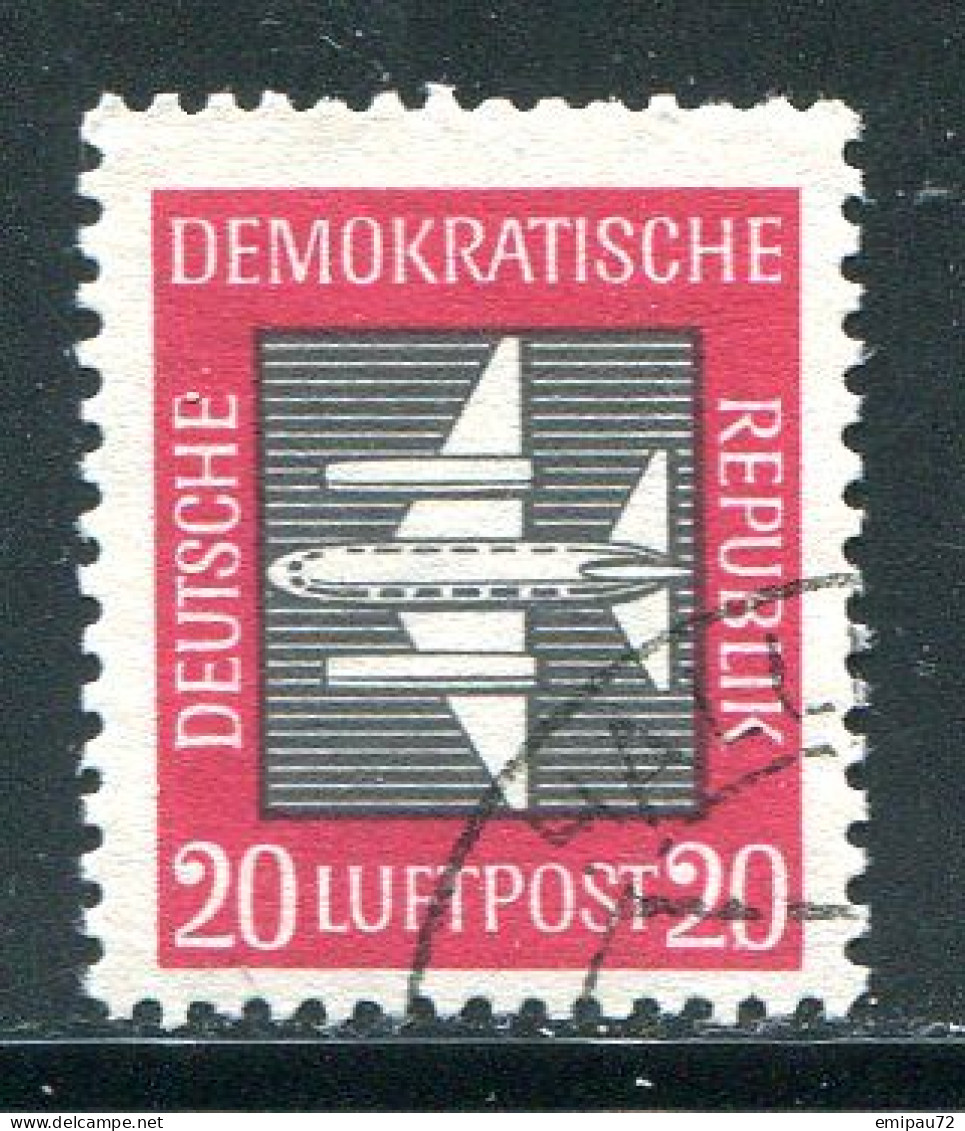 ALLEMAGNE ORIENTALE- P.A Y&T N°2- Oblitéré - Correo Aéreo