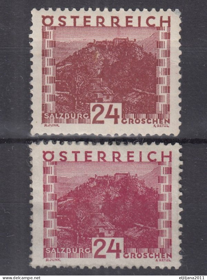 ⁕  Austria - Österreich 1929 ⁕ 24 Gr. Landscapes Mi.504,505 ⁕ 2v (MNH & No Gum) - Ungebraucht