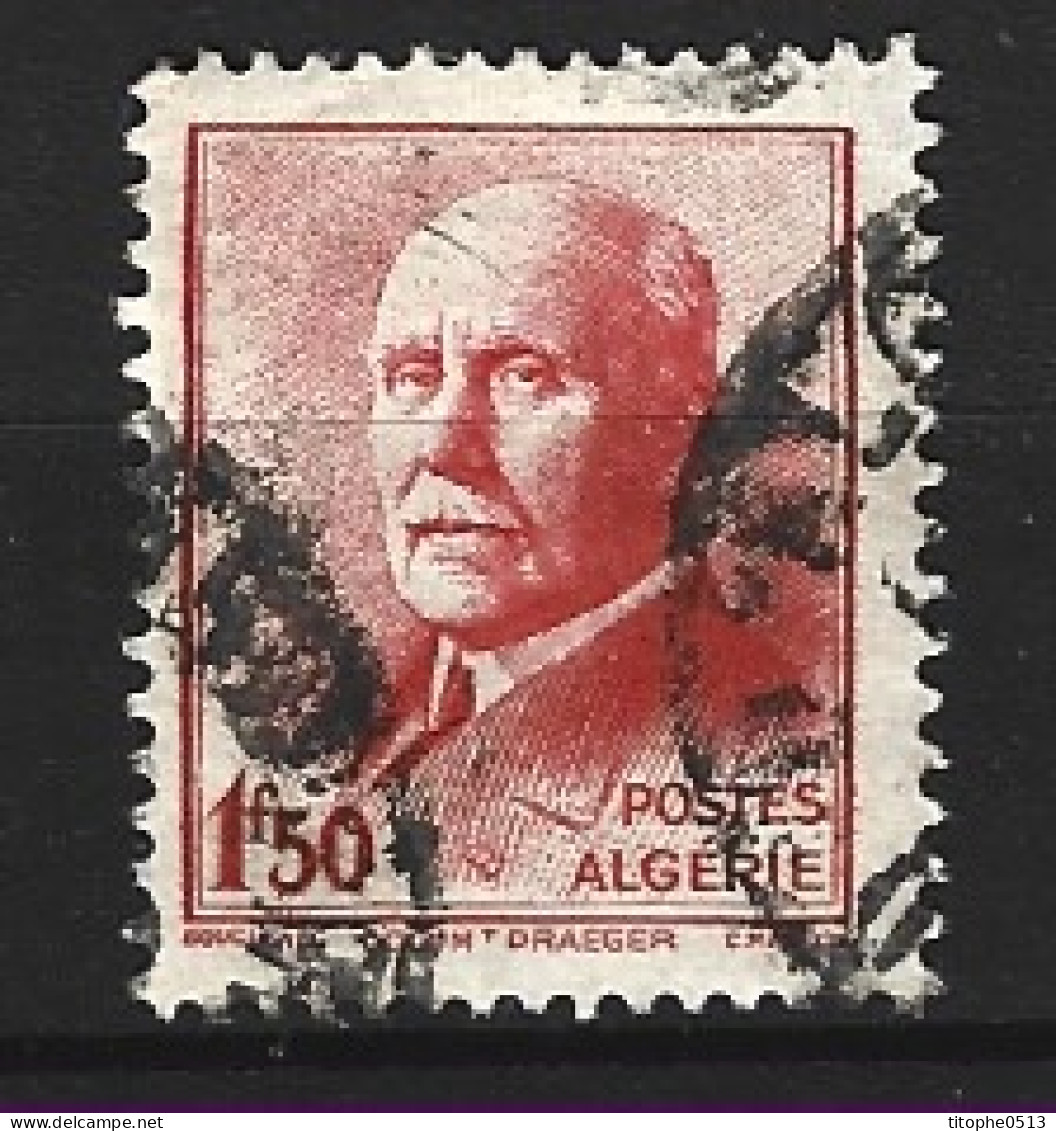 ALGERIE. N°196 Oblitéré De 1942. Maréchal Pétain. - Oblitérés