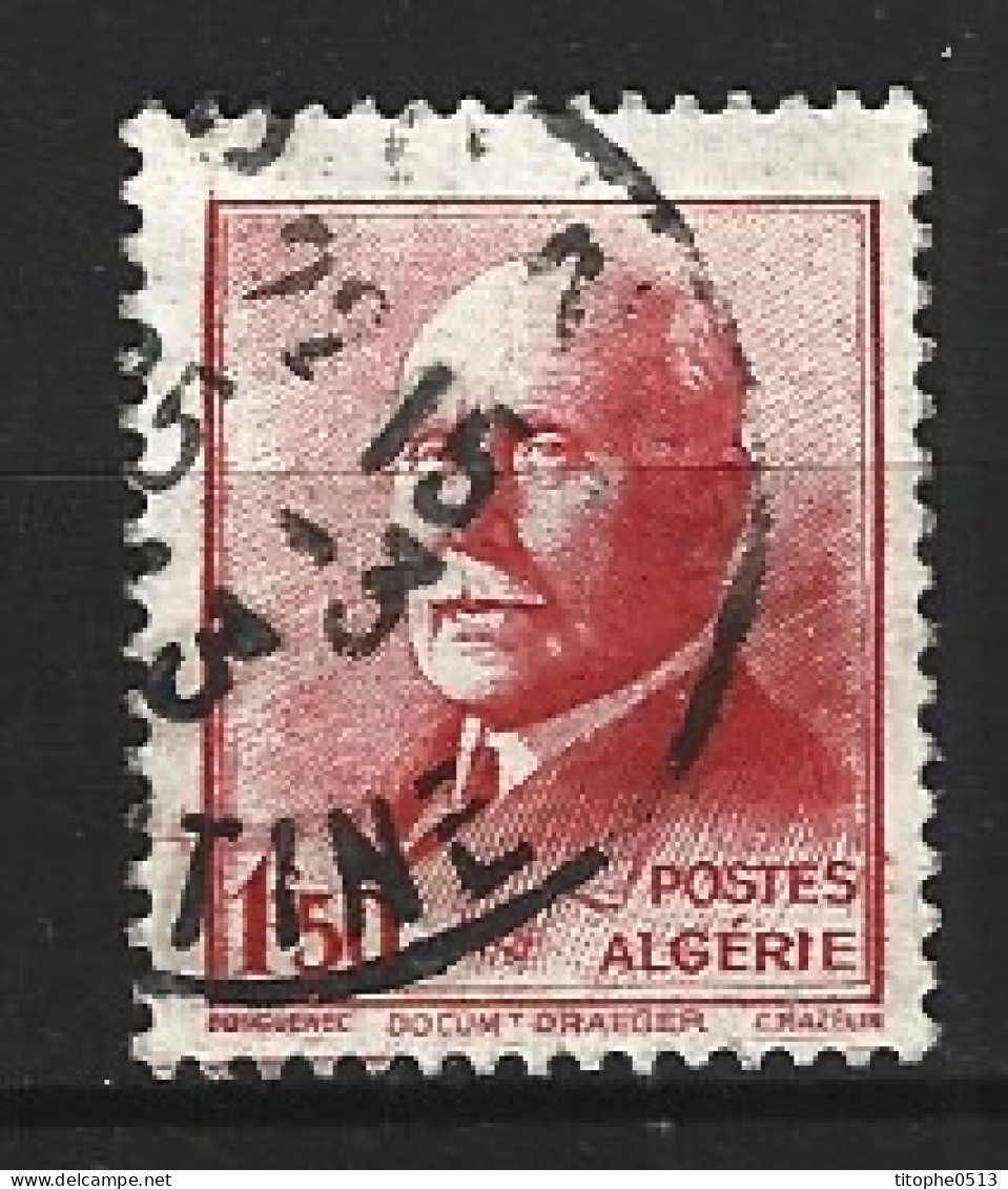 ALGERIE. N°196 Oblitéré De 1942. Maréchal Pétain. - Usados