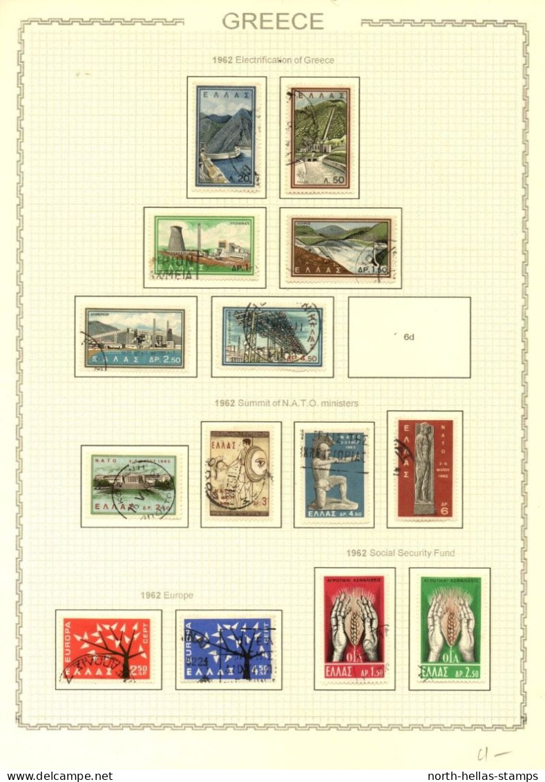 Z049 GREECE 1924-1963 big collection on 23 pages (Hermes 700e+)