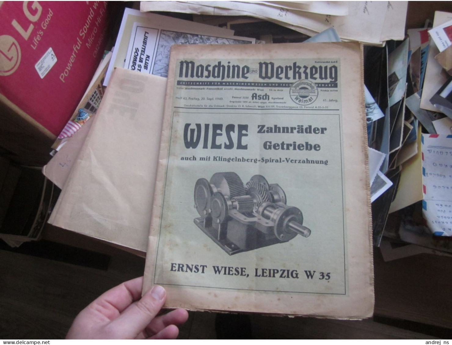 Maschine Und Werkzeug 1940 - Catálogos