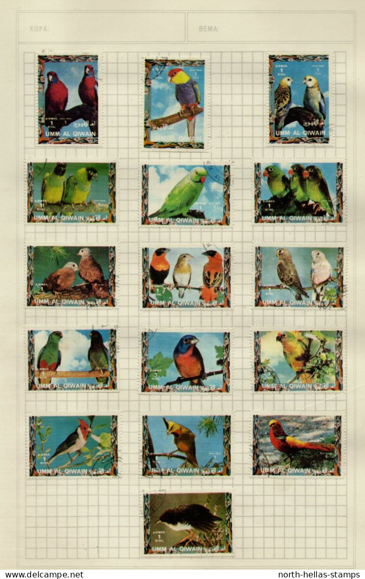 Z052 Animals / Birds / Fishes Thematic Collection On 12 Pages - Collections (sans Albums)
