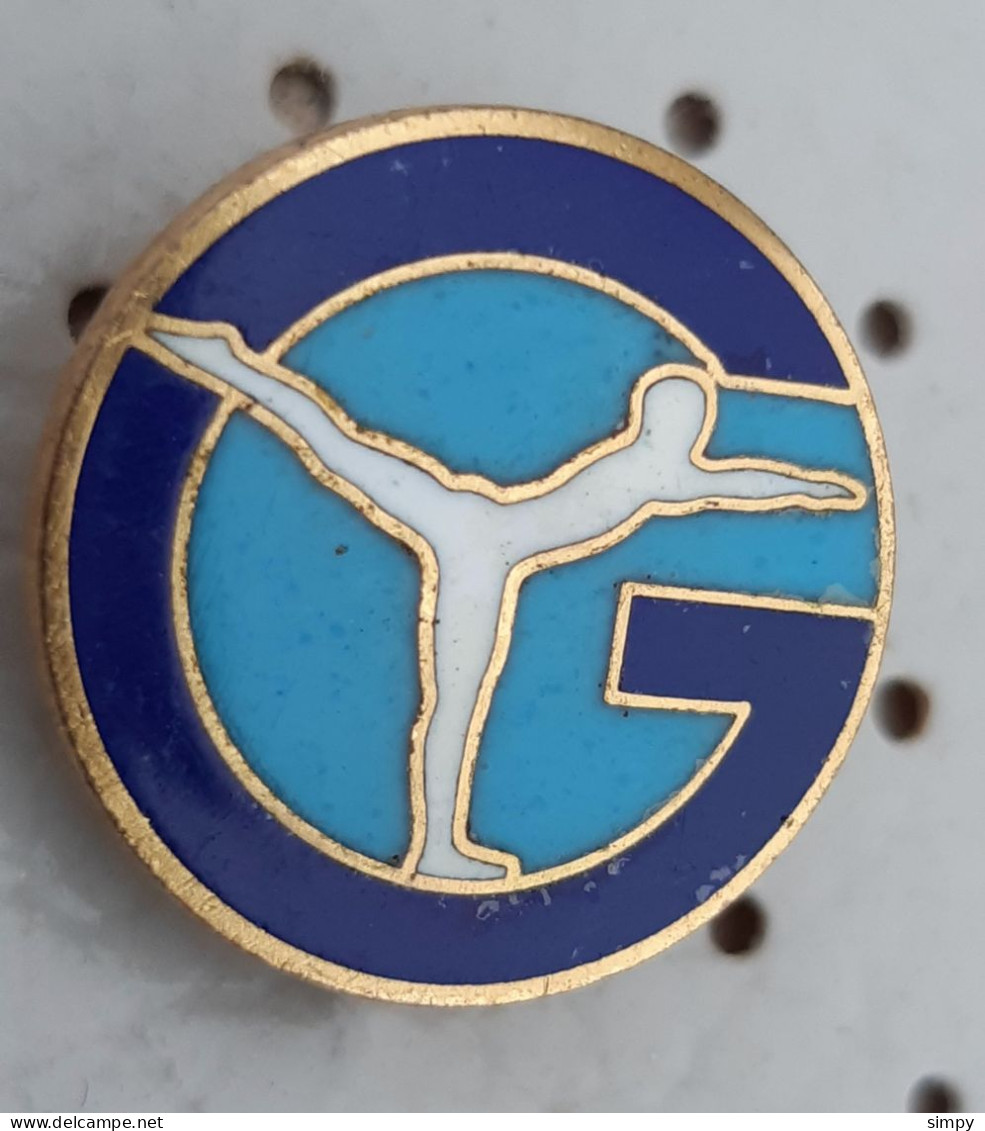 Gymnastic Federation Of Slovenia Bertoni Milano Vintage Pin Badge - Gymnastik