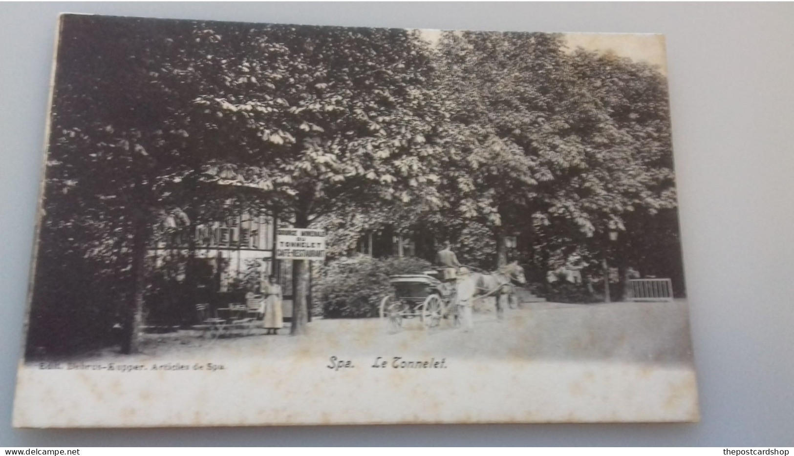 Spa Le Tonnelet - Café Restaurant  Source Minérale  éd. Debrus Kupper Horse And Cart Horse Carriage Early Undivided Back - Spa