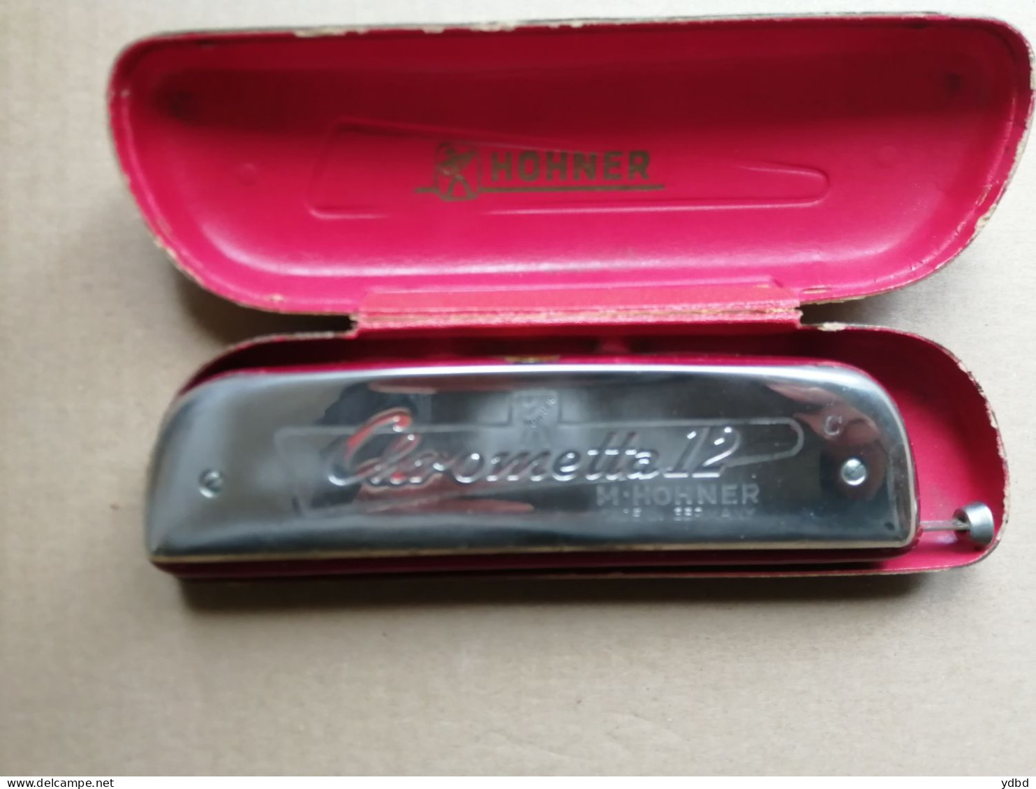 UN HARMONICA CHROMETTA 12  -M HOHNER ET SON ETUI - Musical Instruments