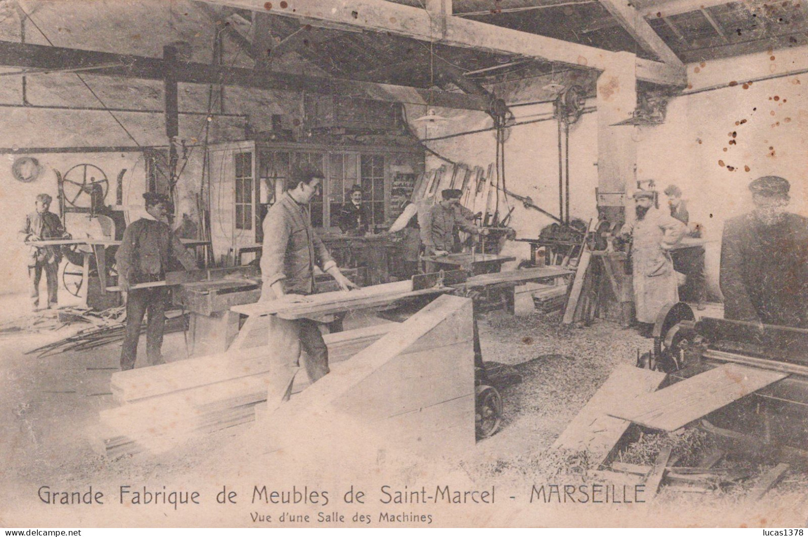 13 / MARSEILLE / SAINT MARCEL / GRANDE FABRIQUE DE MEUBLES DE  SAINT MARCEL / RARE ++ - Saint Marcel, La Barasse, Saint Menet