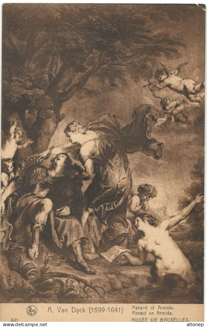 Bruxelles : Musée, Renaud Et Armide, Par A. Van Dyck (Editeur Nels, N°541) - Museums
