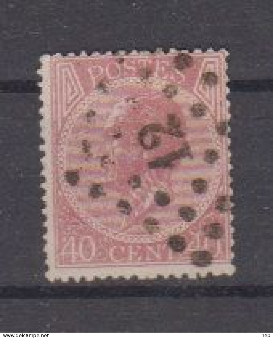 BELGIË - OBP - 1865/66 - Nr 20 A (T/D 15) - (PT 12 - ANVERS)  - Coba  + 1.00€ - Puntstempels