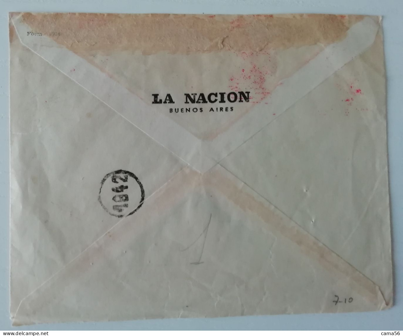 EMA Argentina 1945 - Bueno Aires La Nacion 75° Anniversario - Franking Labels