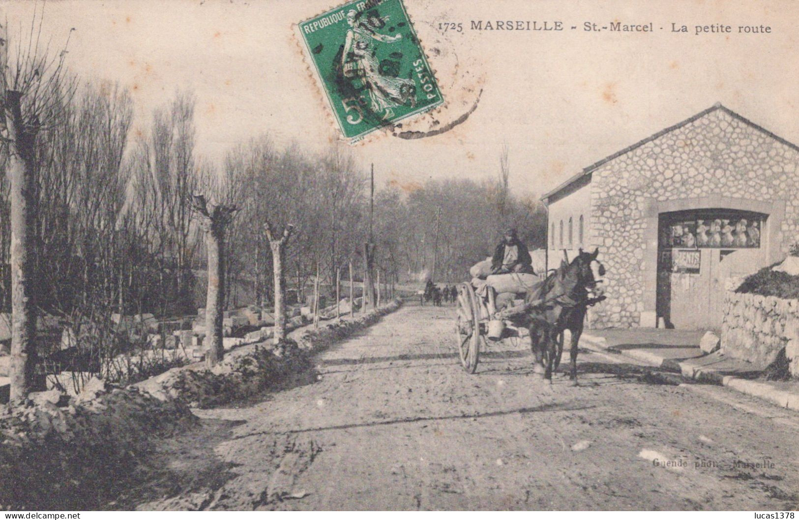 13 / MARSEILLE / SAINT MARCEL / LA PETITE ROUTE / GUENDE 1725 - Saint Marcel, La Barasse, Saint Menet