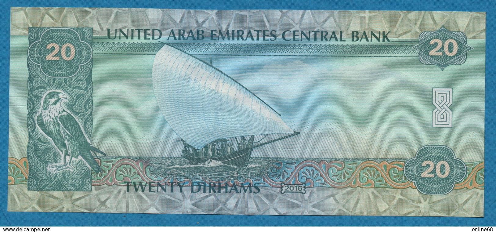 UAE 20 DIRHAMS 2016 # 062254549... P# 28d  Yacht Club - Emiratos Arabes Unidos