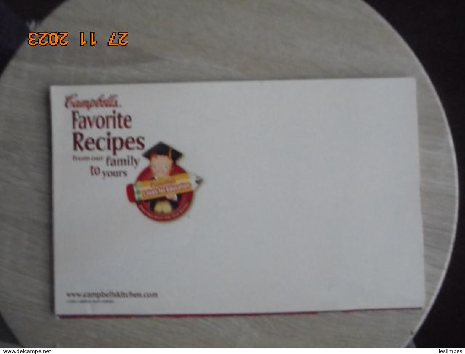 Campbell's Favorite Recipes From Our Family To Yours - Campbell Soup Company 2002 - Américaine