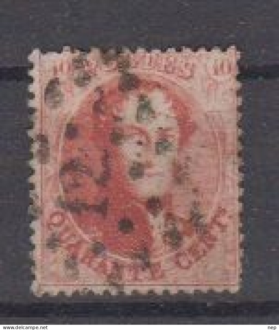 BELGIË - OBP - 1863 - Nr 16 B (T/D 14 1/2) - (PT 12 - ANVERS)  - Coba  + 1.00€ - Puntstempels