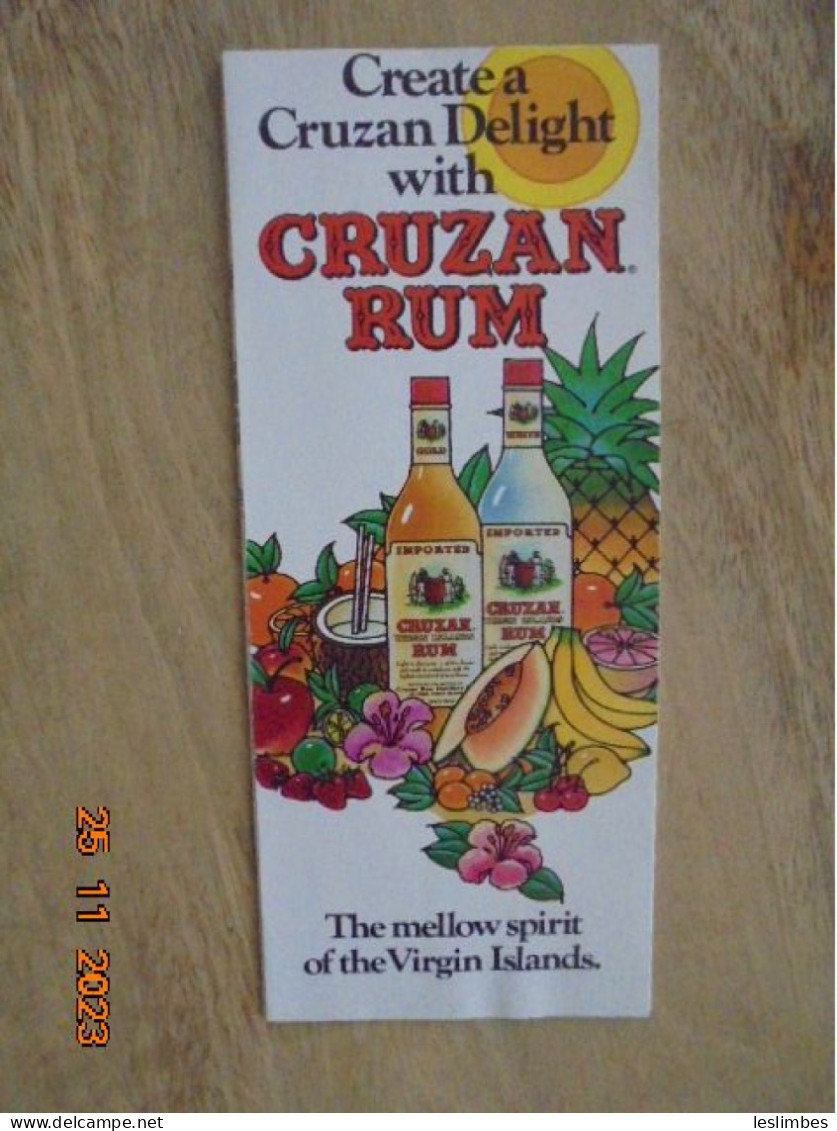 Create A Cruzan Delight With Cruzan Rum: The Mellow Spirit Of The Virgin Islands - Americana
