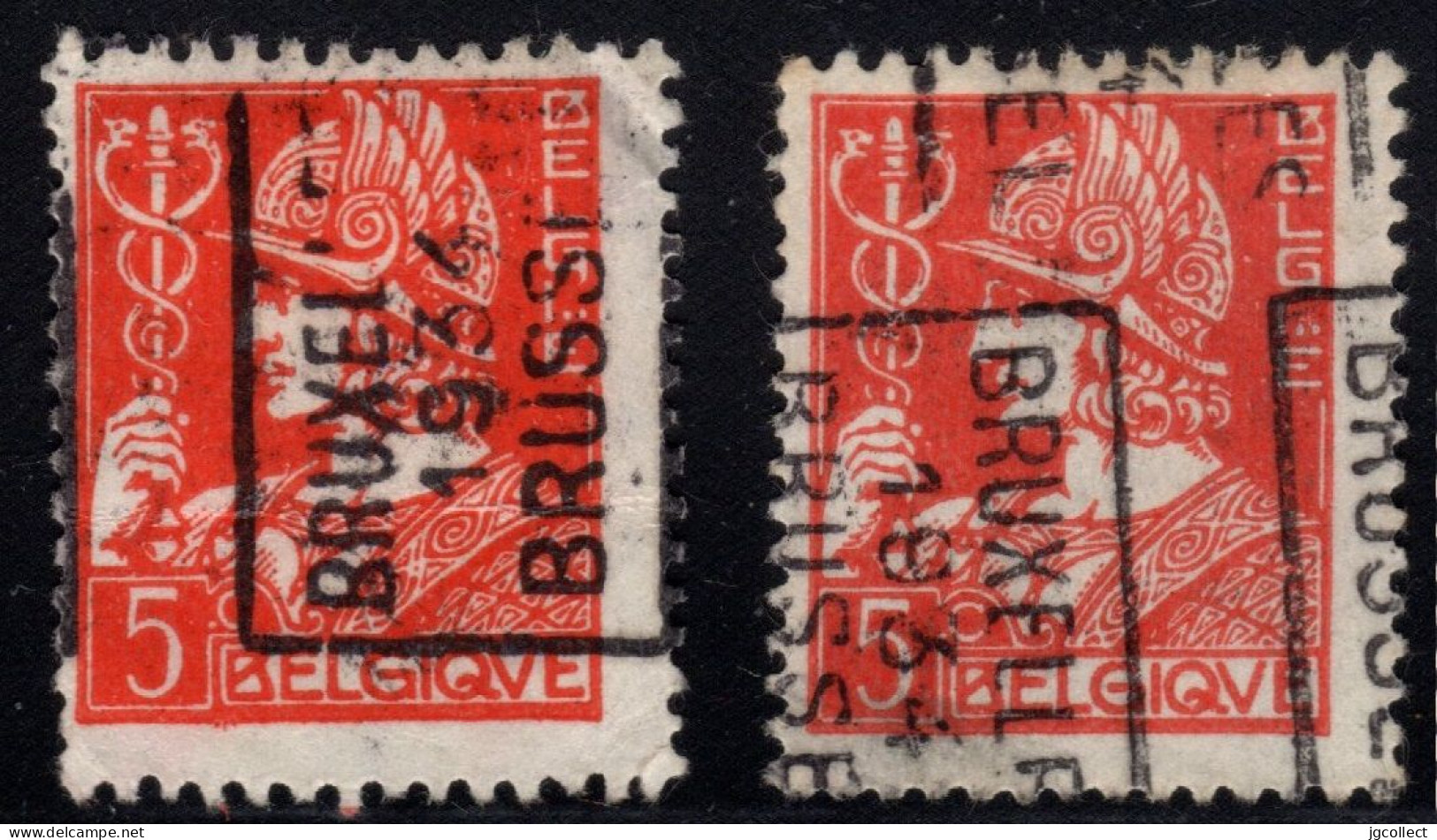 Preo's (336) "BRUXELLES 1934 BRUSSEL"  OCVB 6041 A+B - Roulettes 1930-..