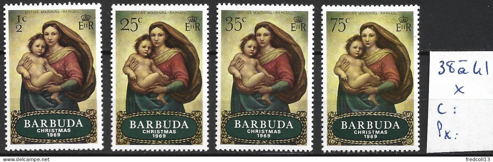 BARBUDA 38 à 41 * Côte 2.25 € - Barbuda (...-1981)