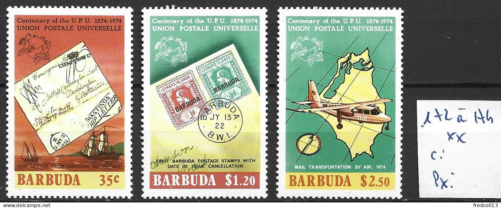 BARBUDA 172 à 74 ** Côte 5.25 € - Barbuda (...-1981)