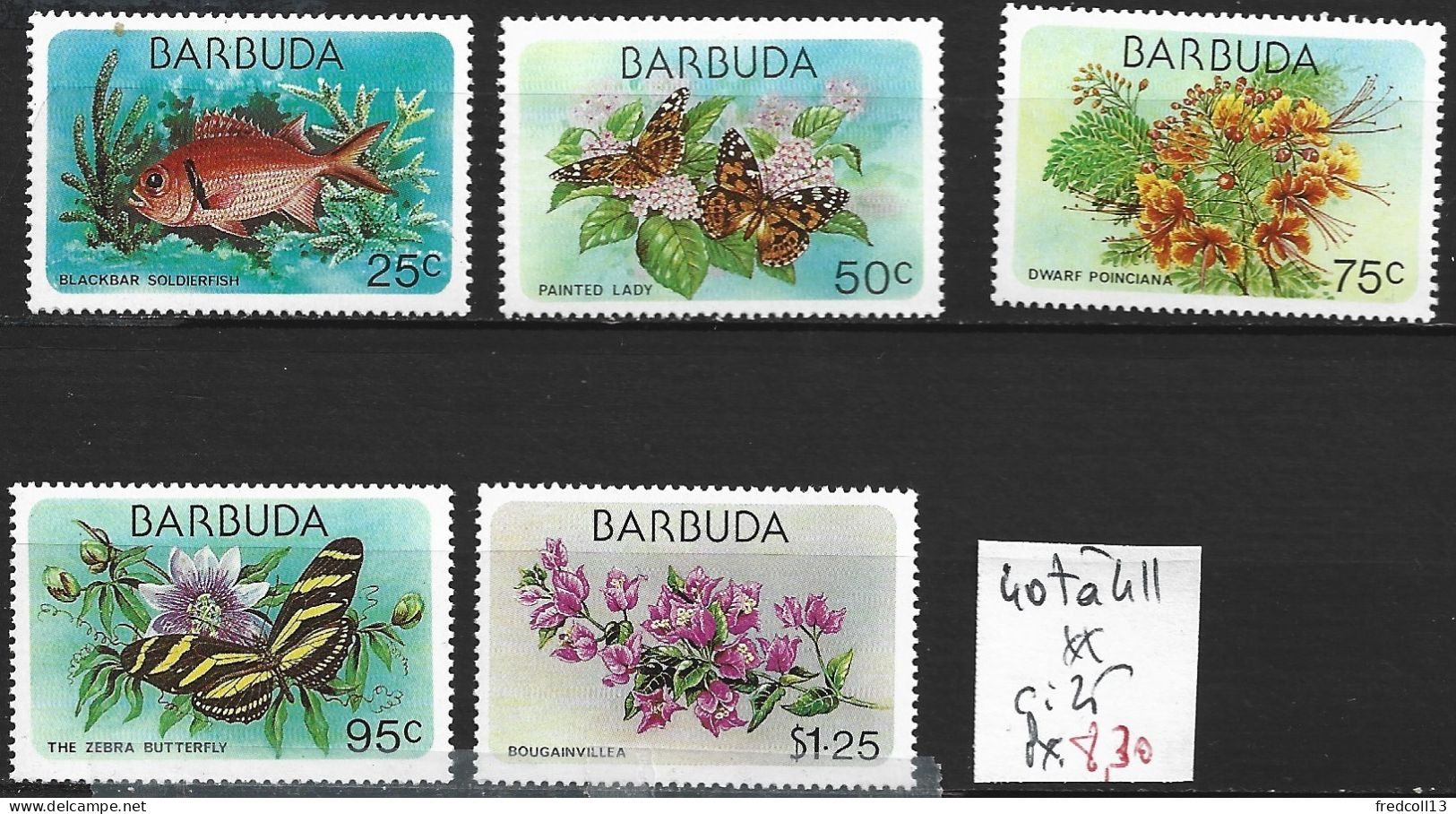 BARBUDA 407 à 11 ** Côte 25 € - Barbuda (...-1981)