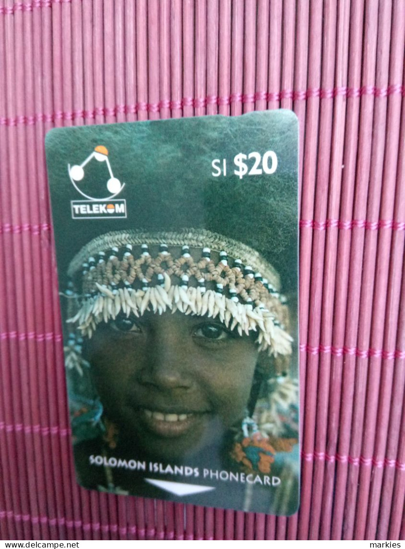 Landis & Gyr Phonecard 02SDA Used Rare - Solomon Islands