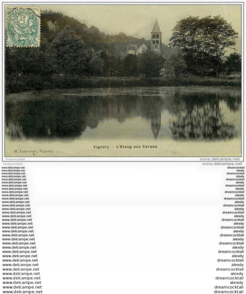 52 VIGNORY. L'Etang Aux Carpes 1907 - Vignory