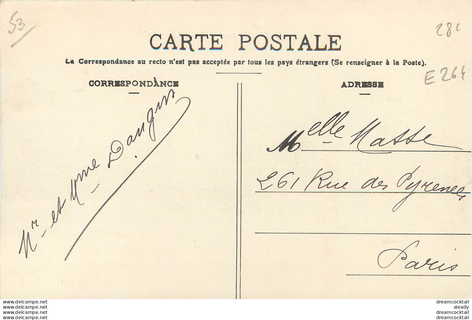 53 LE GENEST SAINT ISLE. Vue Générale Au Centre Du Village 1908 - Le Genest Saint Isle